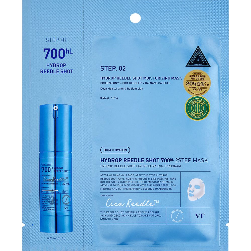 VT Cosmetics Hydrop Reedle Shot 700hL 2-Stufen-Tuchmaske 1 St Gesichtsmaske