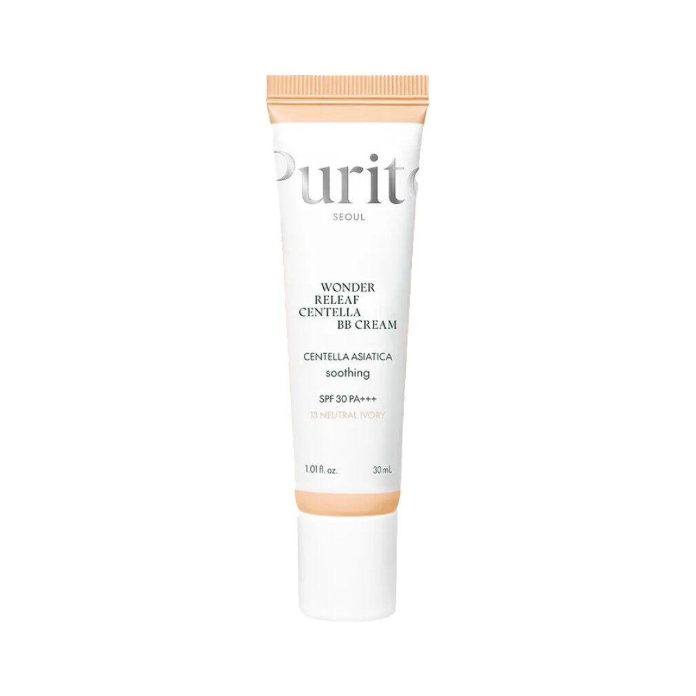 Purito Wonder Releaf Centella BB Cream, Farbton 23 Natural Beige, mit Sonnenschutz SPF 30.