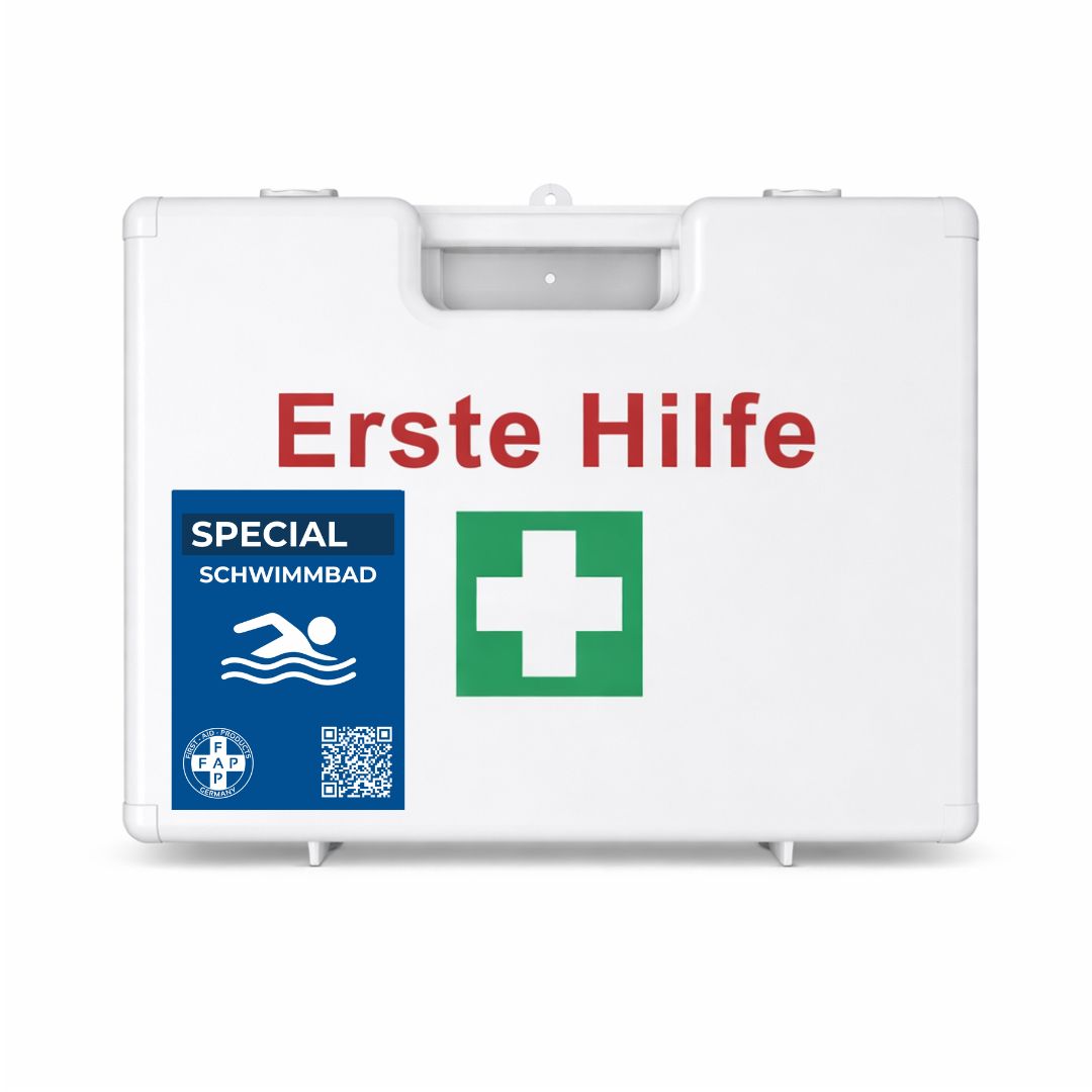 FAP First Aid Products Erste-Hilfe-Koffer Schwimmbad DIN 13157 - weiß 1 St