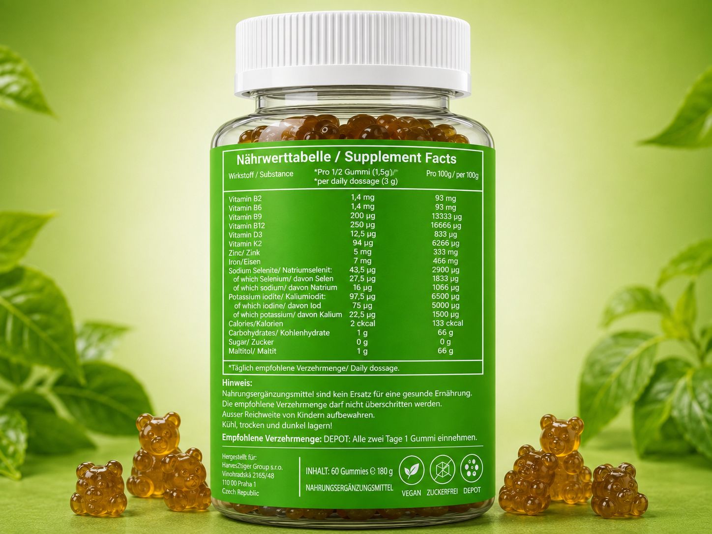 Canitat M Daily Vegan Gummies 60 Gummies DEPOT