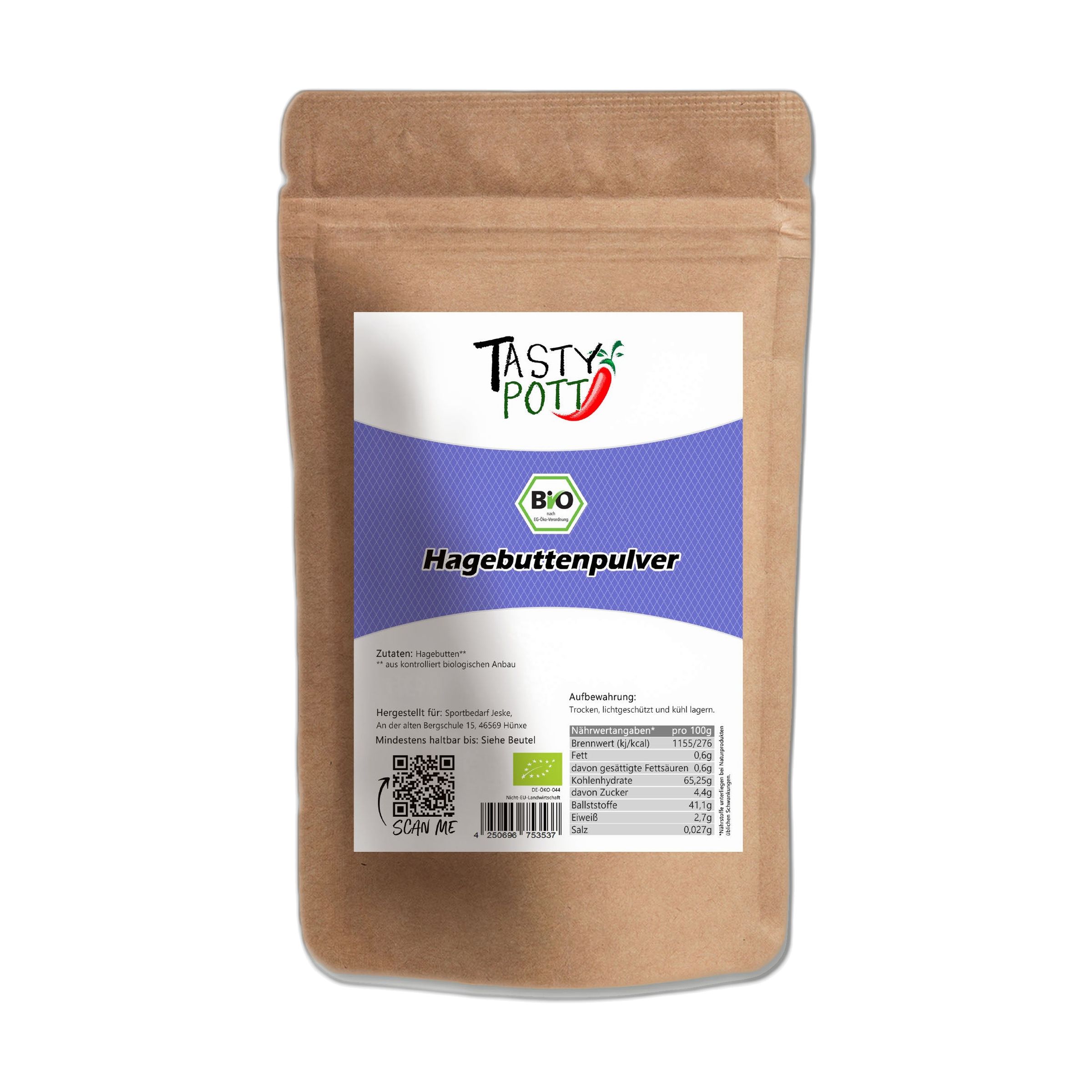 Tasty-Pott Tasty Pott Bio Hagebuttenpulver 1000 g