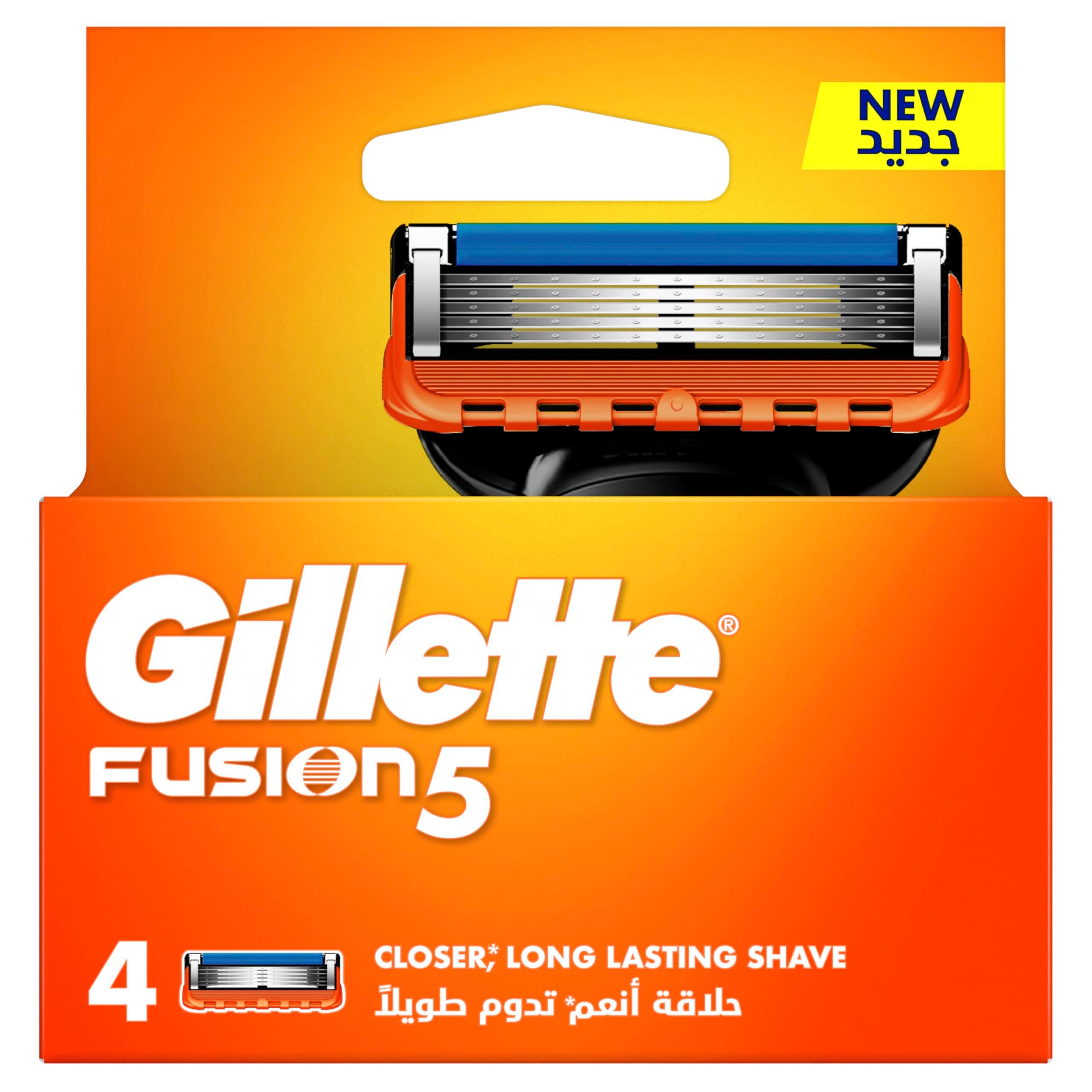 Ricariche Gillette Fusion5 per Uomini con 5 Lame Anti-Frizione per una Rasatura Impercettibile