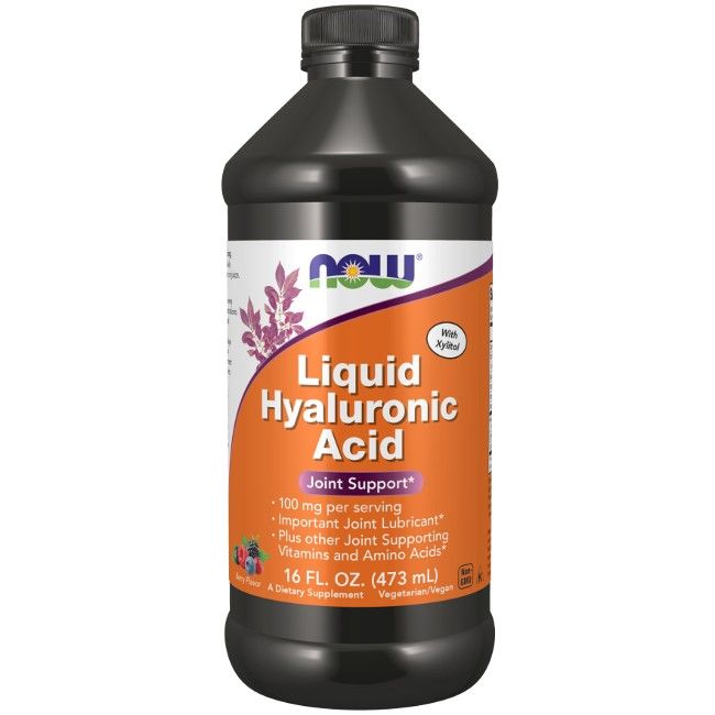 Now Foods Hyaluronsäure 100 mg Flüssigkeit Beerengeschmack 16 ml