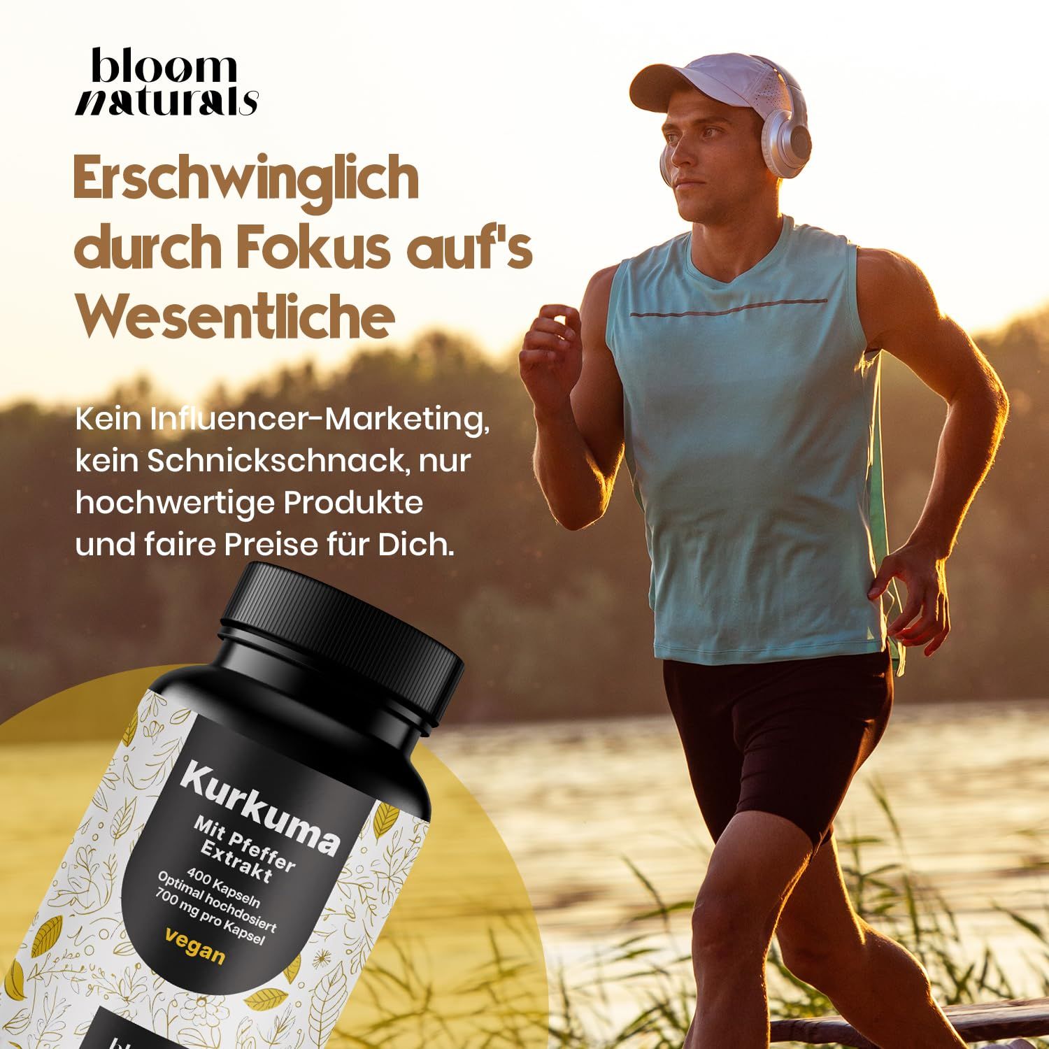 Bloom Naturals Kurkuma Kapseln