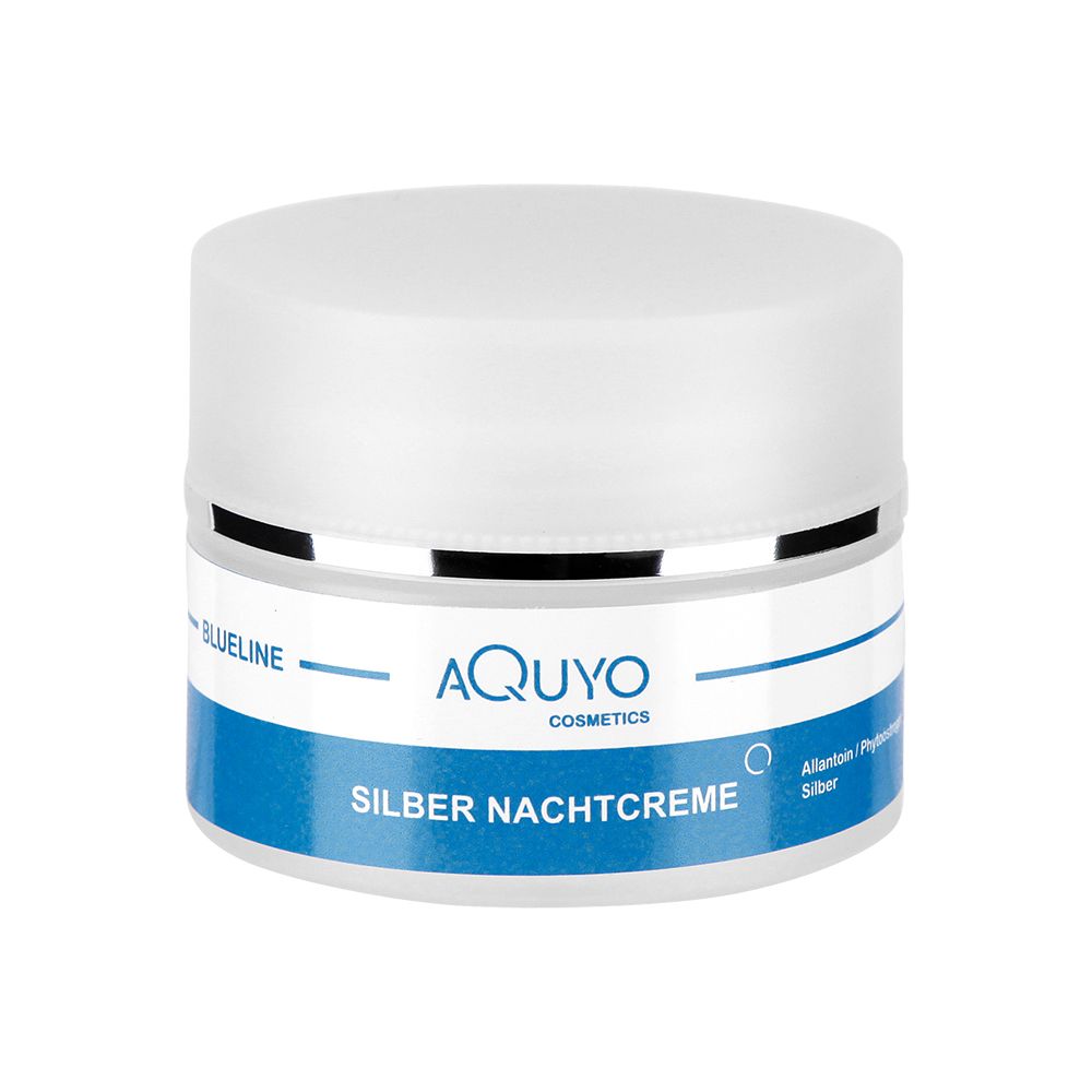 Blueline Nachtcreme, Anti Aging Creme Gesichtspflege , Gesichtscreme mit Microsilber