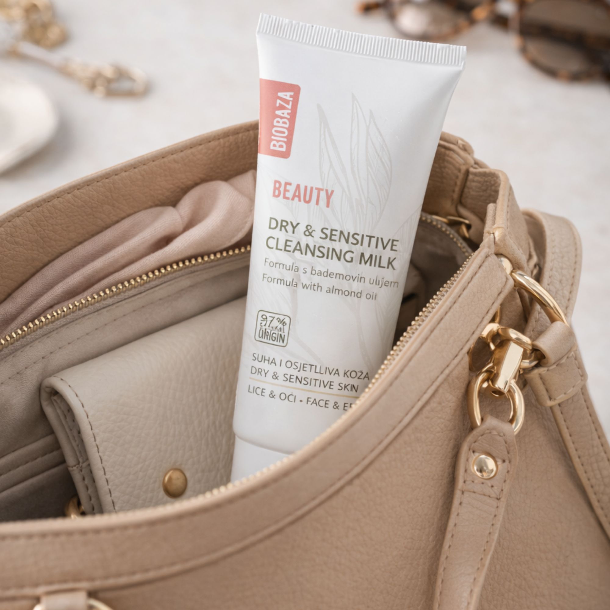 BIOBAZA Beauty Reinigungsmilch für trockene und empfindliche Haut
