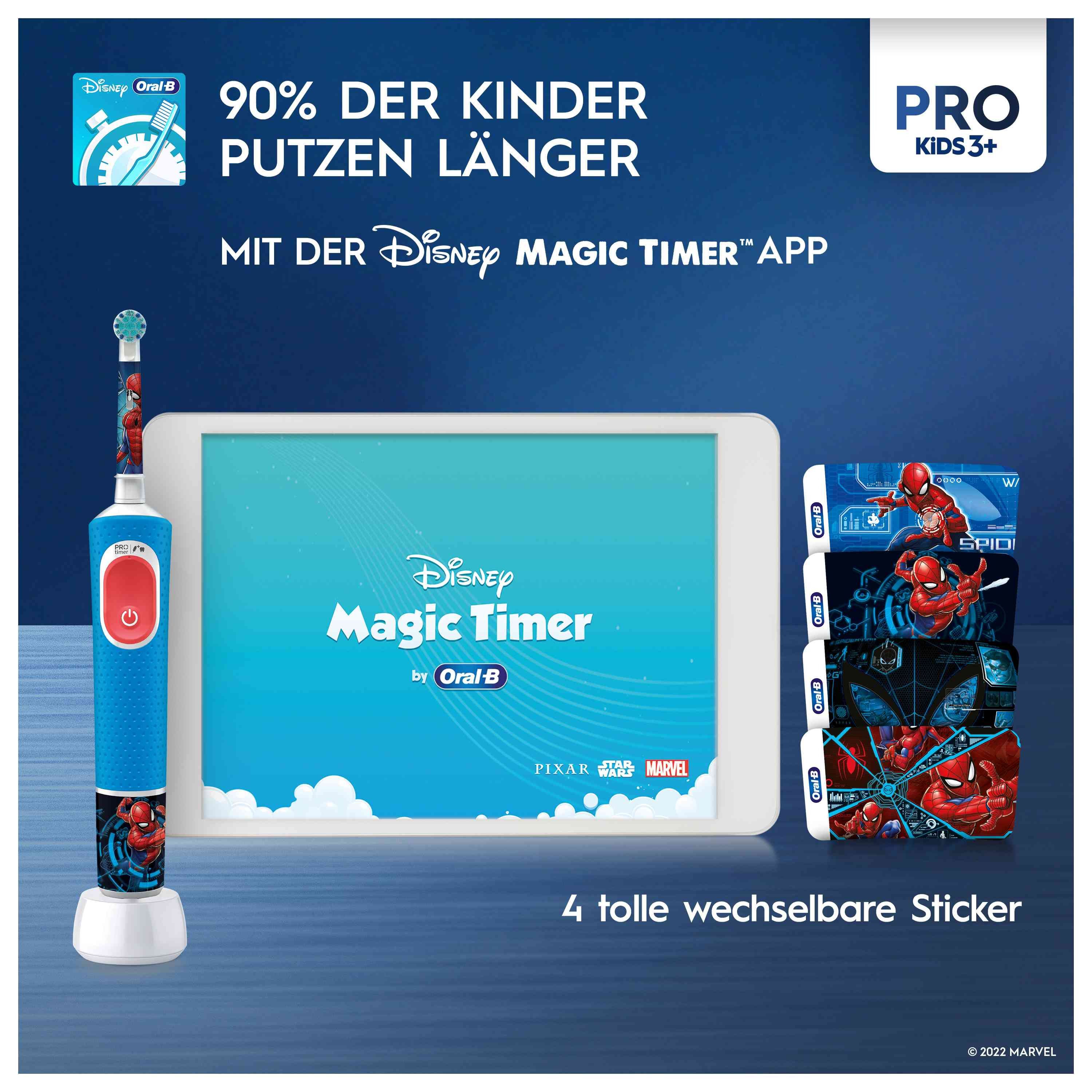 Oral-B KINDERZAHNBÖRSTE MIT REISEETUI (PRO 103 KIDS SPIDERM)