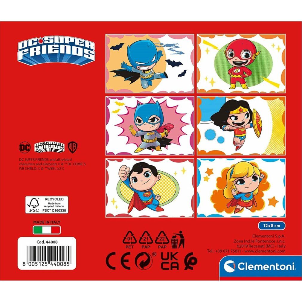 clementoni Play For Future Superfriends Bildwürfel, 6 würfel