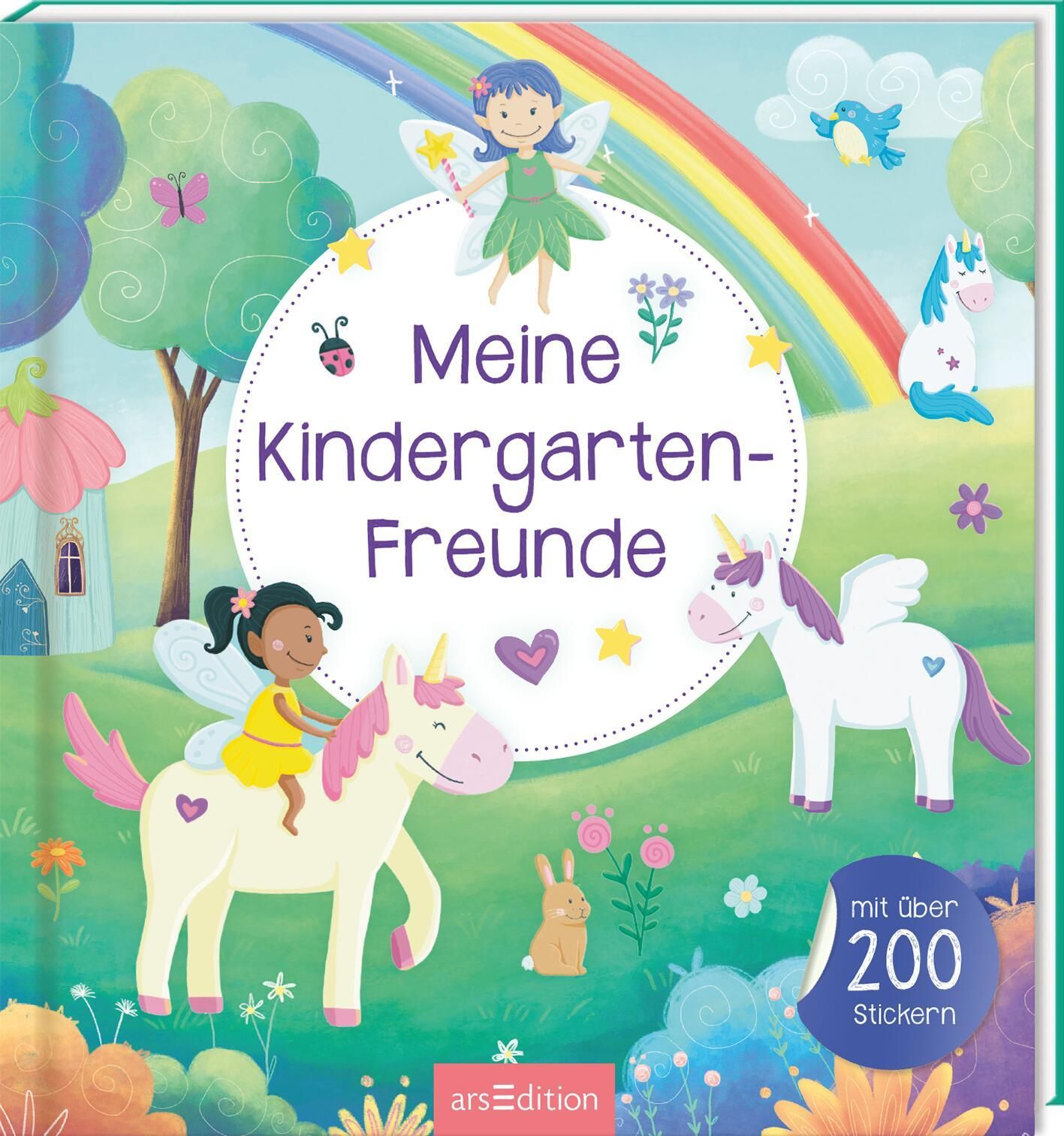 Meine Kindergarten-Freunde  – Einhorn Mit über 200 Stickern