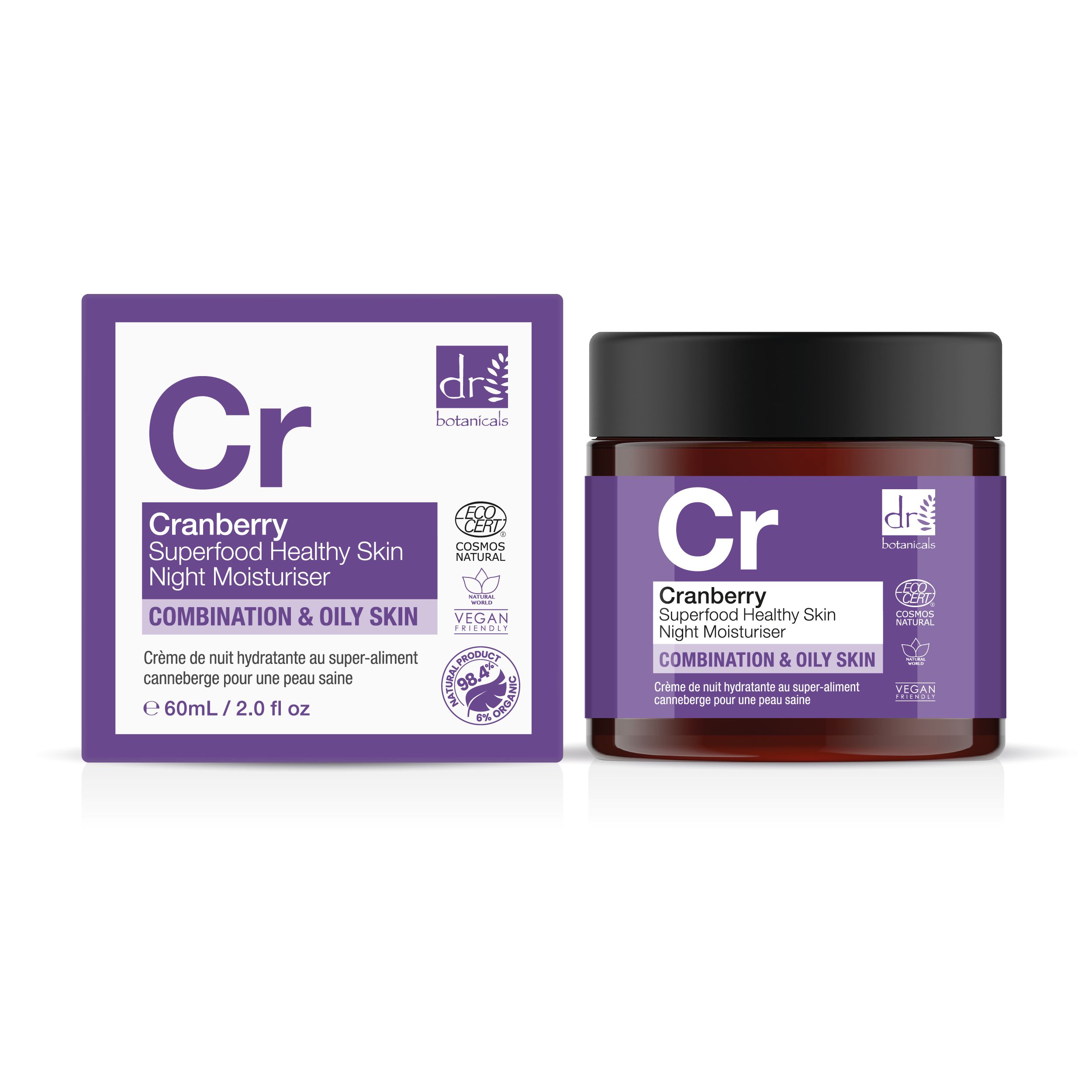 Dr Botanicals Cranberry Superfood Healthy Skin Night Moisturiser