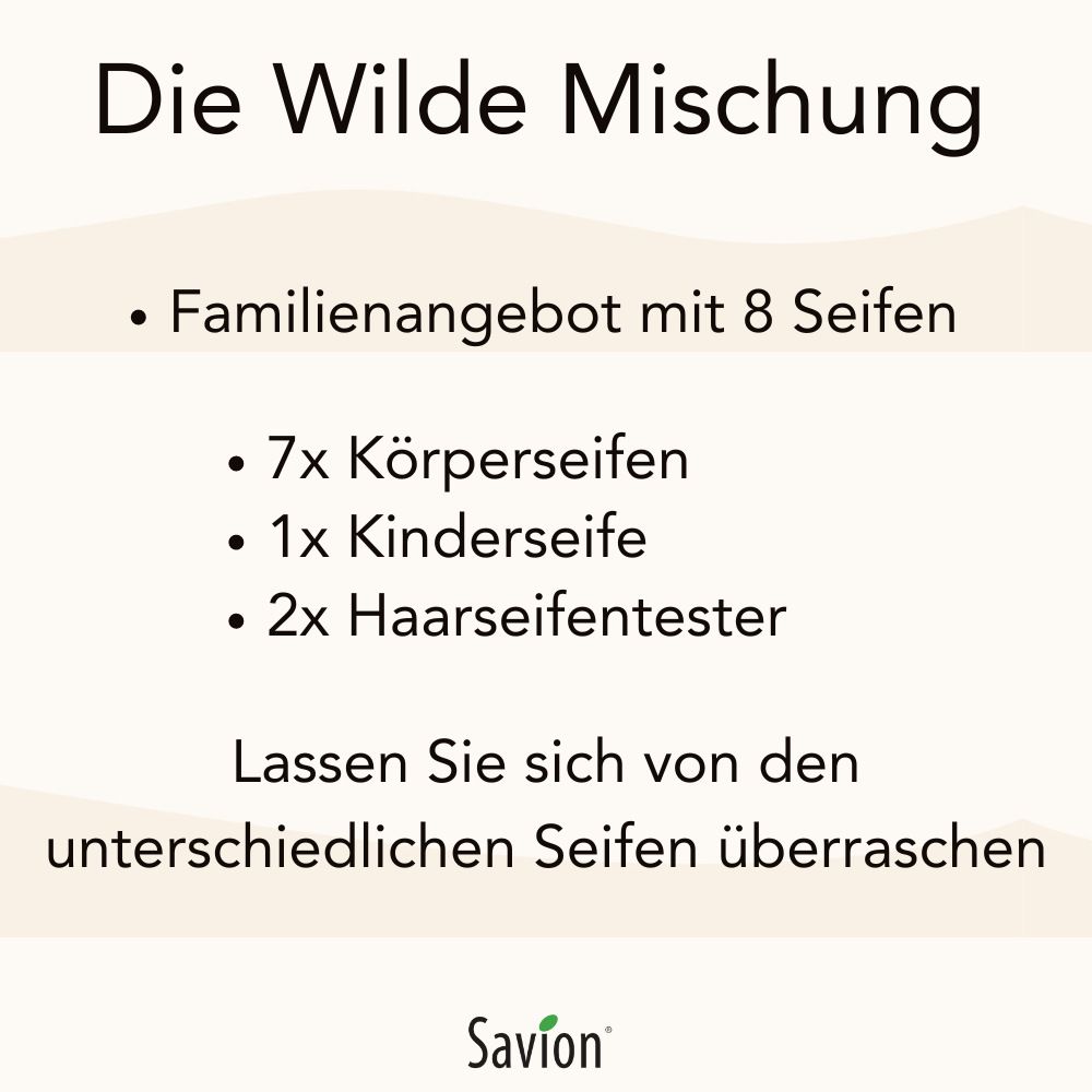 Savion Körper- und Haarseife Set- Die Wilde Mischung