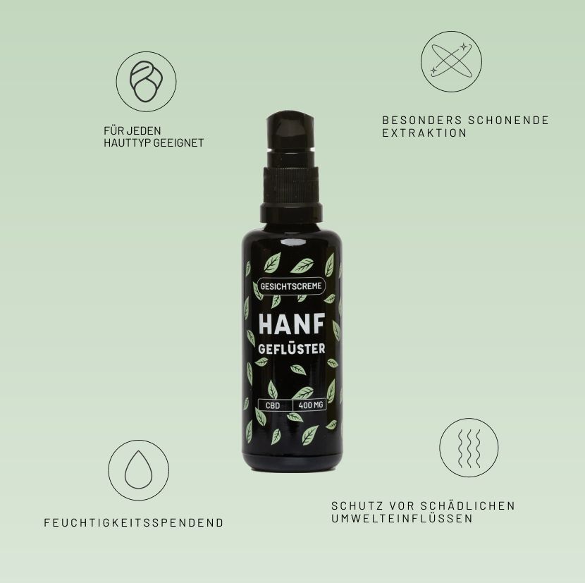 Hanfgeflüster CBD Gesichtscreme 50 ml Tagescreme