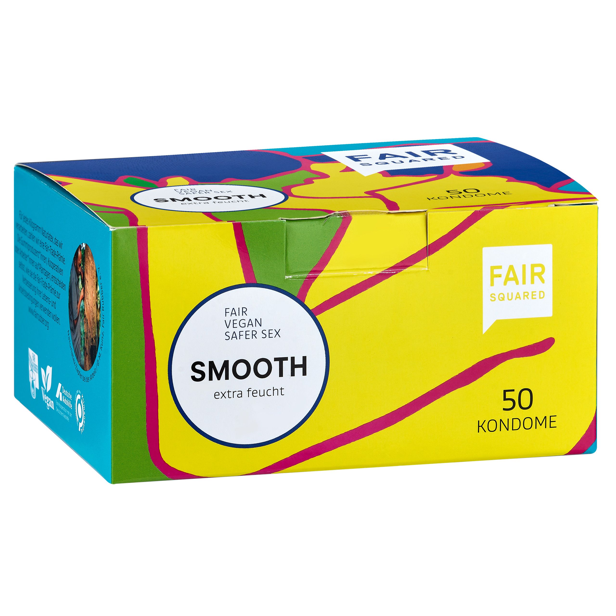 FAIR SQUARED Kondome extra feucht SMOOTH Box