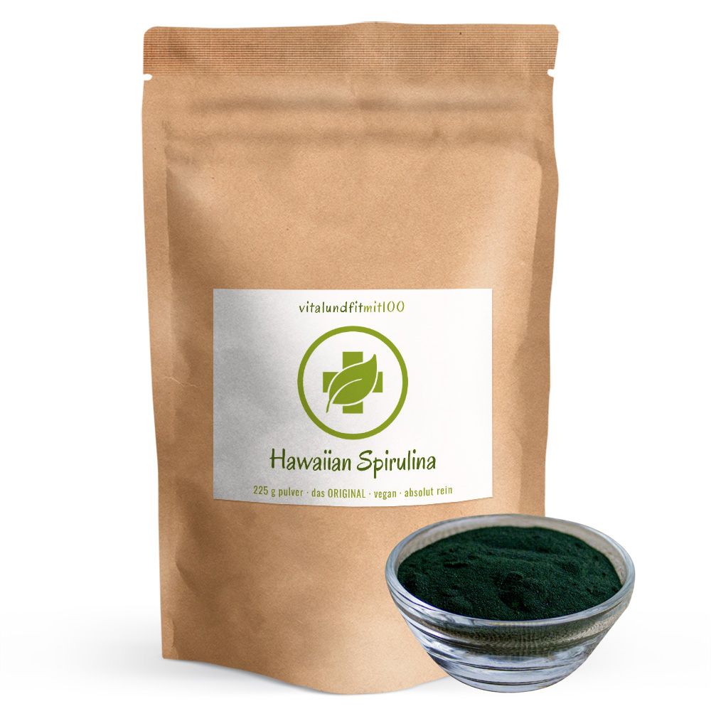 vitalundfitmit100® Original Spirulina Pulver aus Hawaii