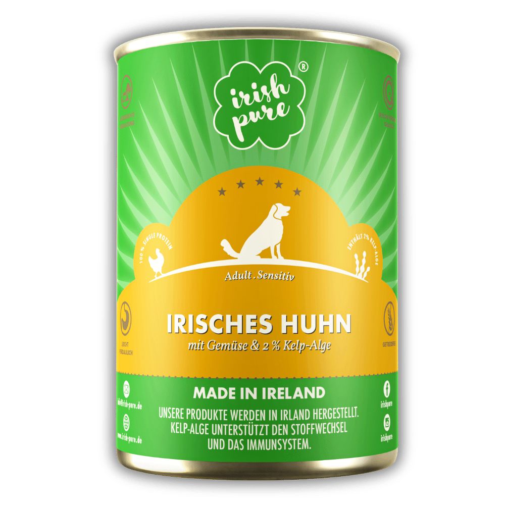 Irish Pure Hunde-Nassfutter Adult – Irisches Huhn mit Gemüse 6 St