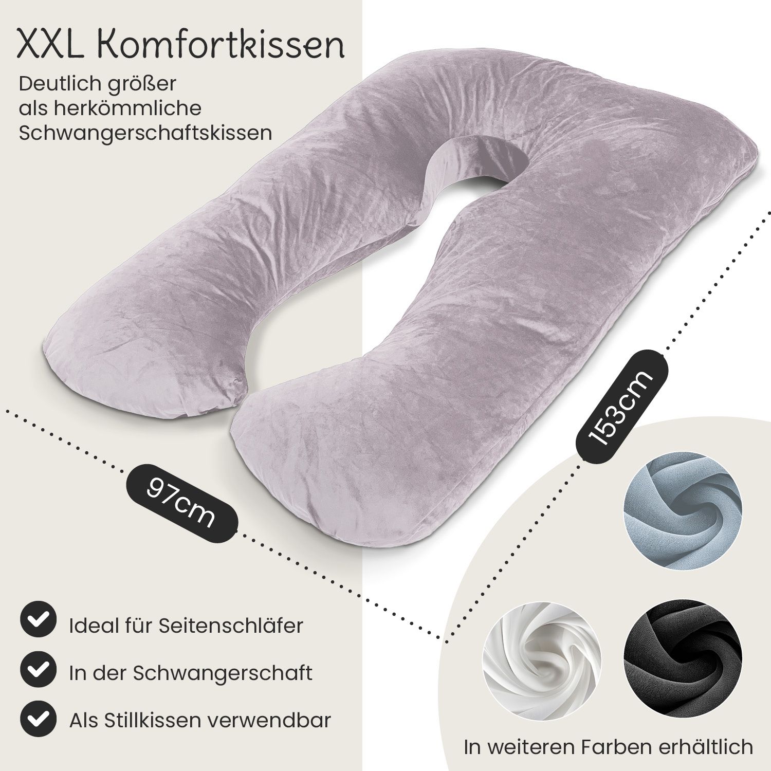 ELONEO Multifunktions-Körperkissen