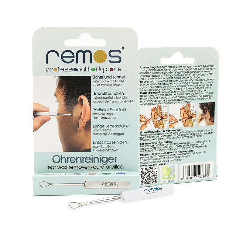REMOS Ohrenschlinge, 7 cm, weiß