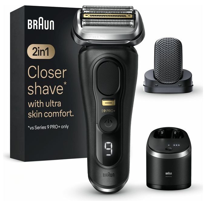 Braun Series 9 Pro+ 9590cc Wet Dry Rasoio Trimmer Nero