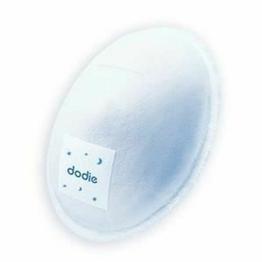 Dodie® Stilleinlage. Runde, weiße Einlage mit Dodie-Logo. Einzelverpackt.