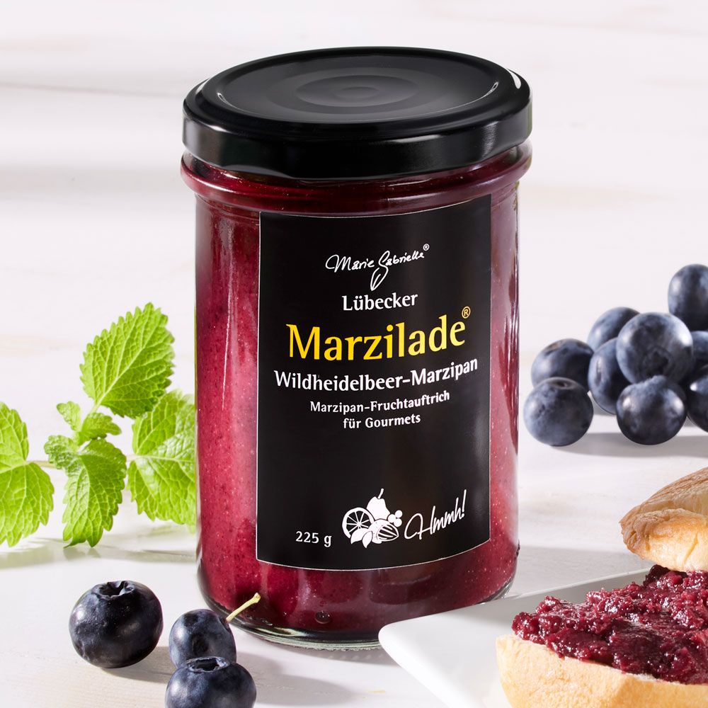 Lübecker Marzilade® Fruchtaufstrich Wildheidelbeer-Marzipan