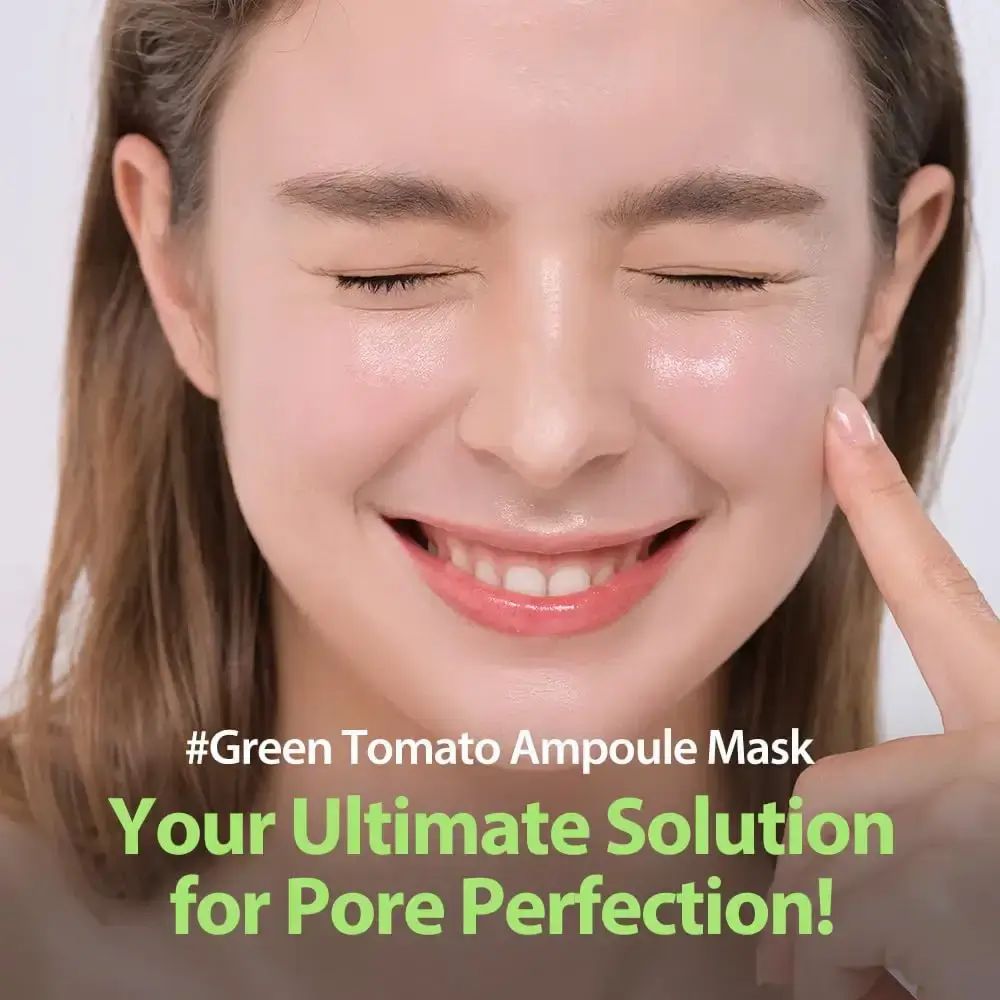 SUNGBOON EDITOR Green Tomato Pore Lifting Ampoule Maske