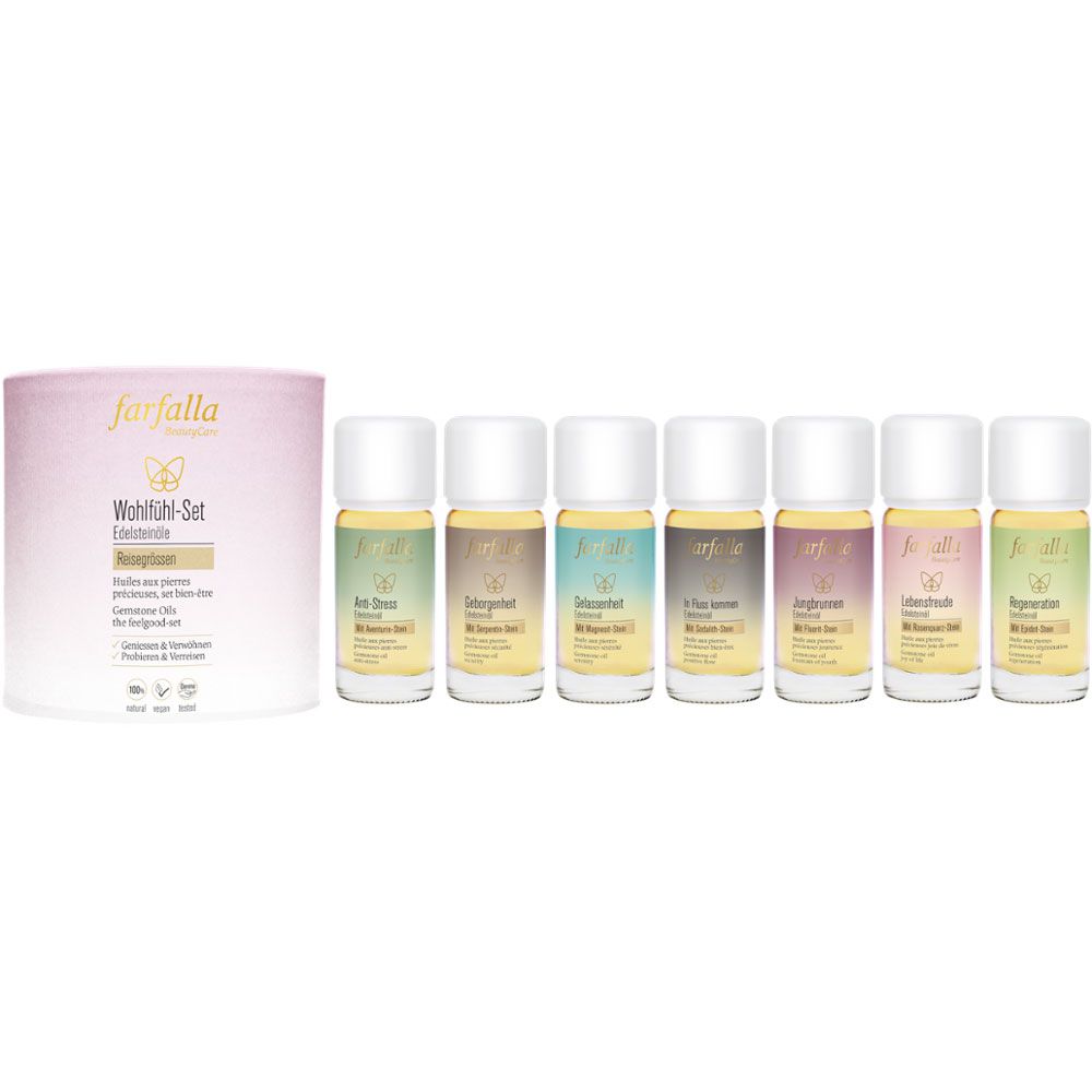 Farfalla Edelsteinöle Wohlfühl-Set 70 ml