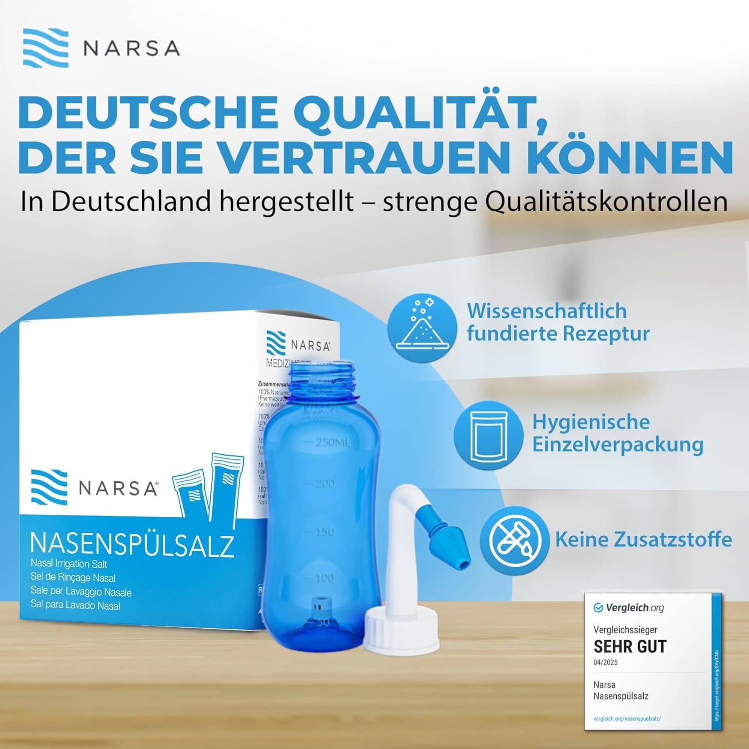 NARSA Nasenspülsalz 60er - Sticks