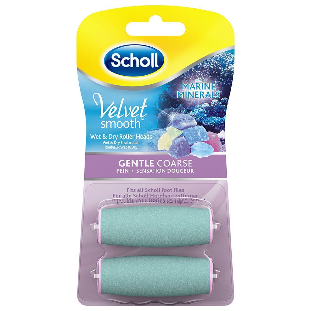 Scholl Velvet Smooth Pedi Wet & Dry Ersatzrollen Meeresmineralien fein