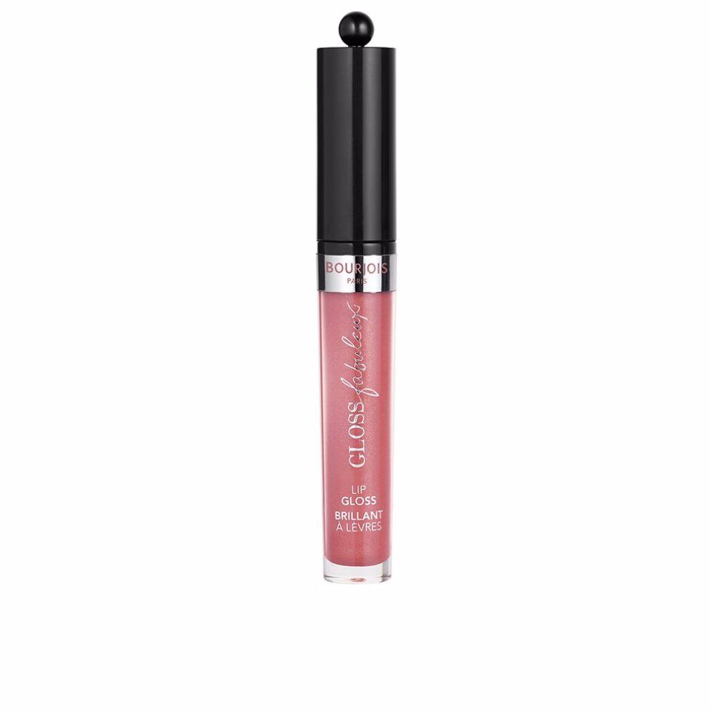 Lipgloss mit schwarzem Deckel und Kappe. Schriftzug 'Gloss Fabuleux' und 'Bourjois'.