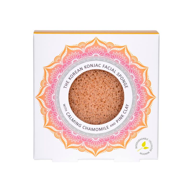 The Konjac Sponge Co. Mandala Konjac Facial Sponge Chamomile & Pink Clay