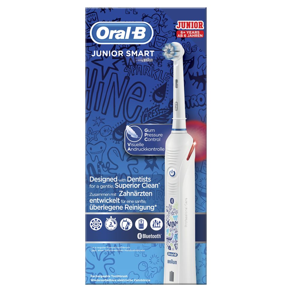Oral-B - Elektrische Zahnbürste "Junior Smart" in Weiß