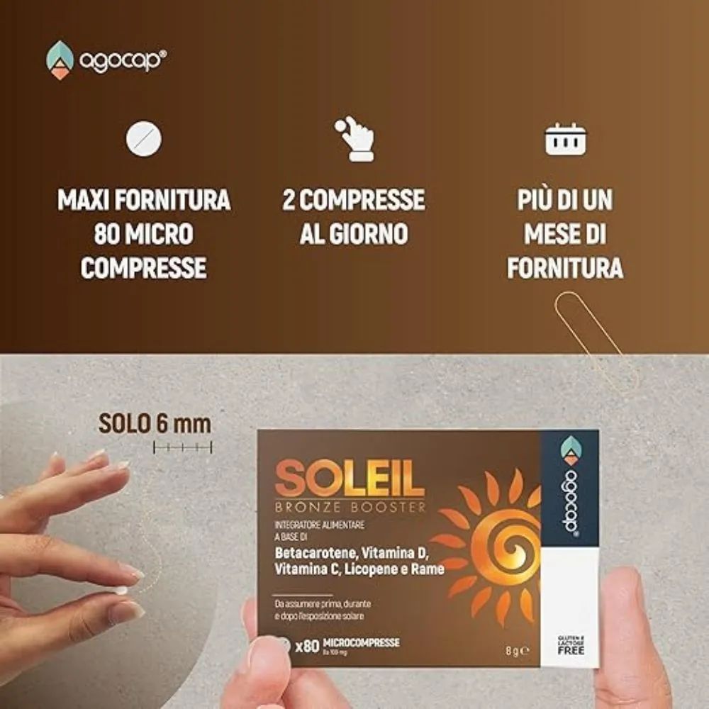 Agocap – Bräunungskapseln mit Beta-Carotin & Lycopin für gesunde, natürliche Sonnenbräune