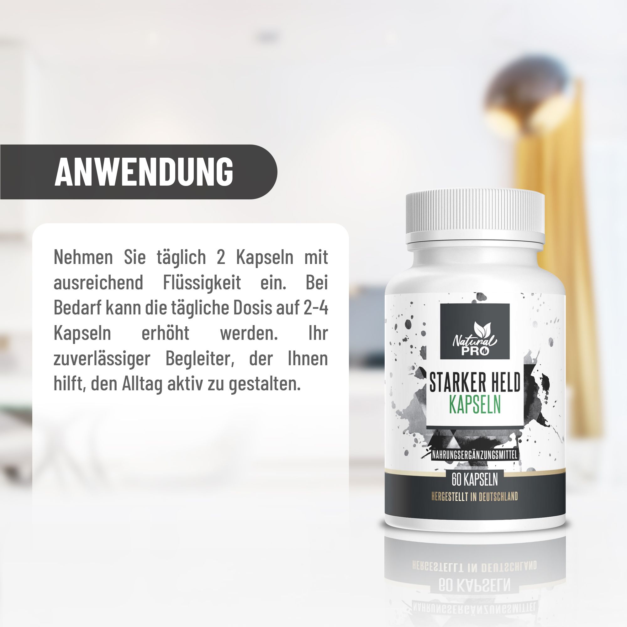 Starker Held Kapseln für Männer | Natural Pro