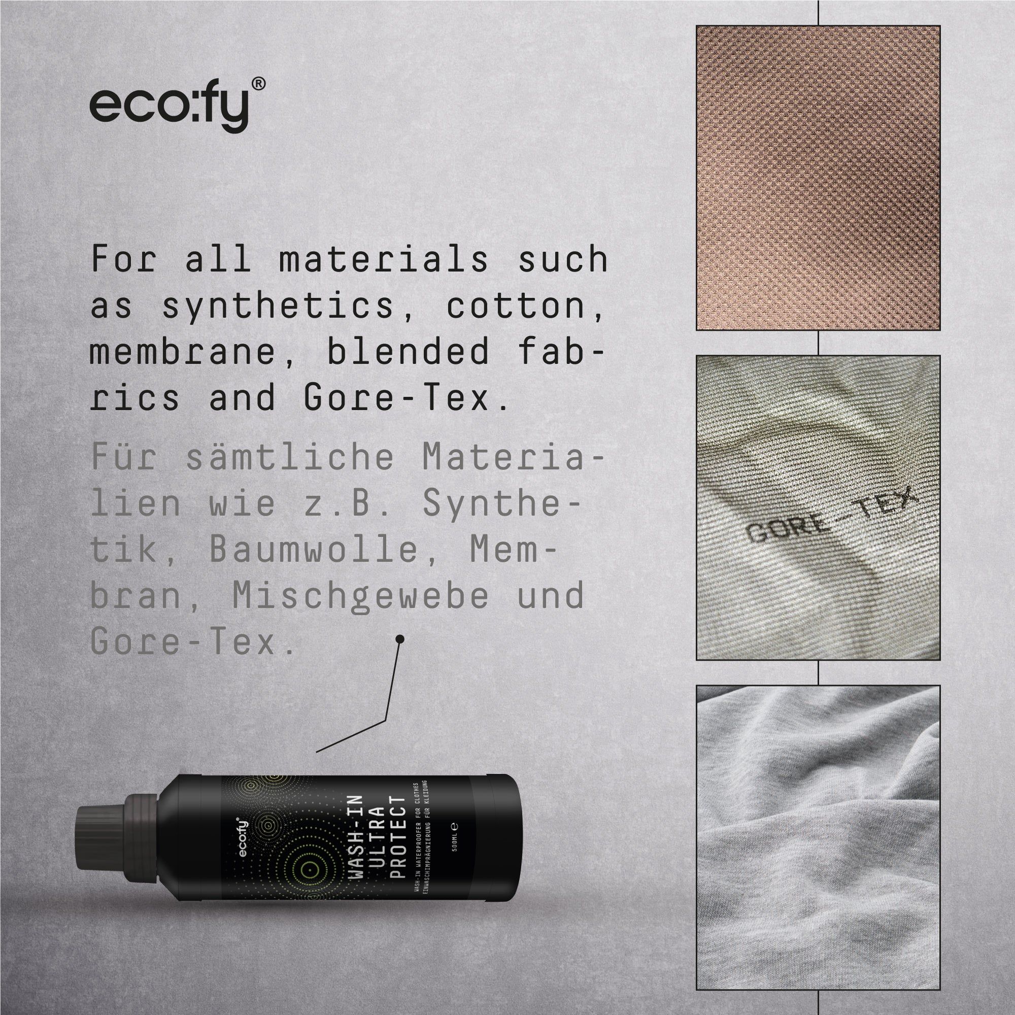 eco:fy Wash-In Ultra Protect Einwaschimprägnierung für Outdoor- & Funktionskleidung