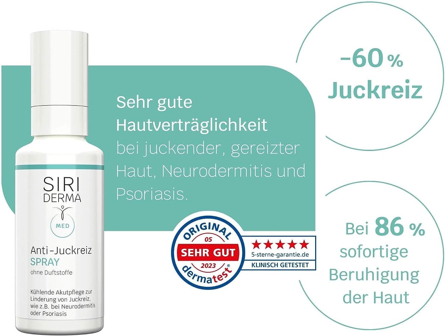 SIRIDERMA Anti-Juckreiz Spray