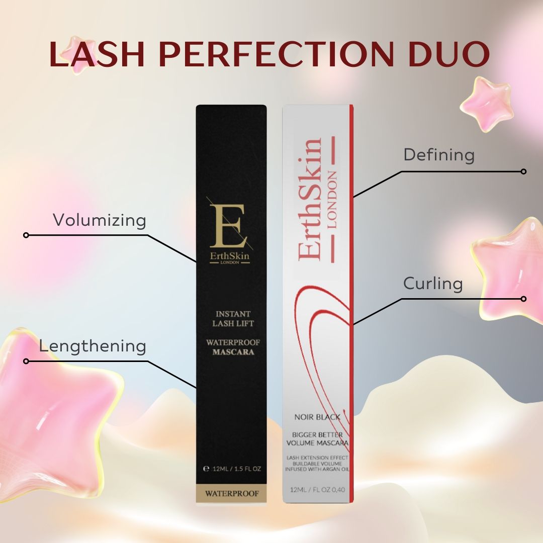 ErthSkin London Wimpernlifting-Mascara + Volumen-Mascara