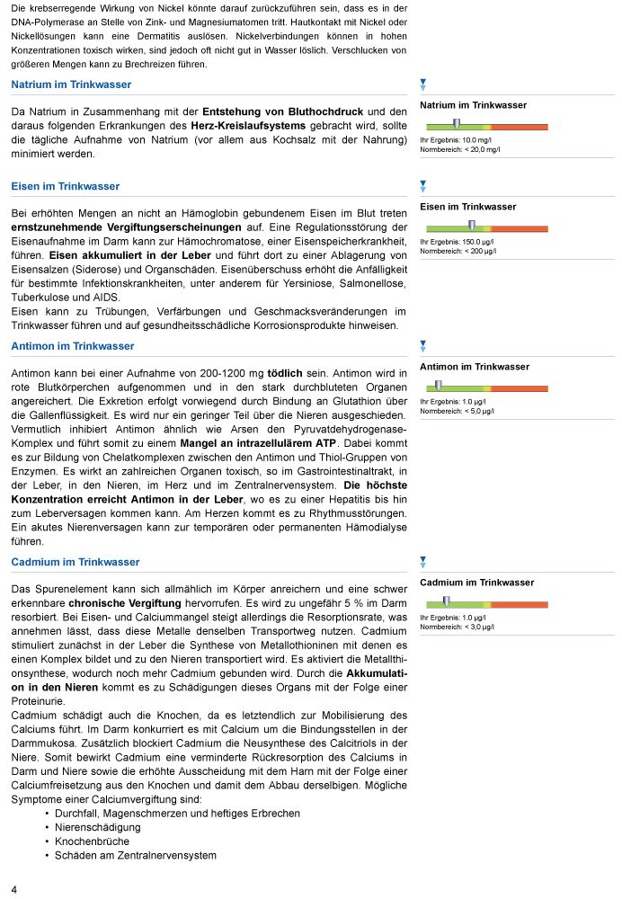 medivere diagnostics Trinkwasseranalyse für Säuglinge und Babys - Premium