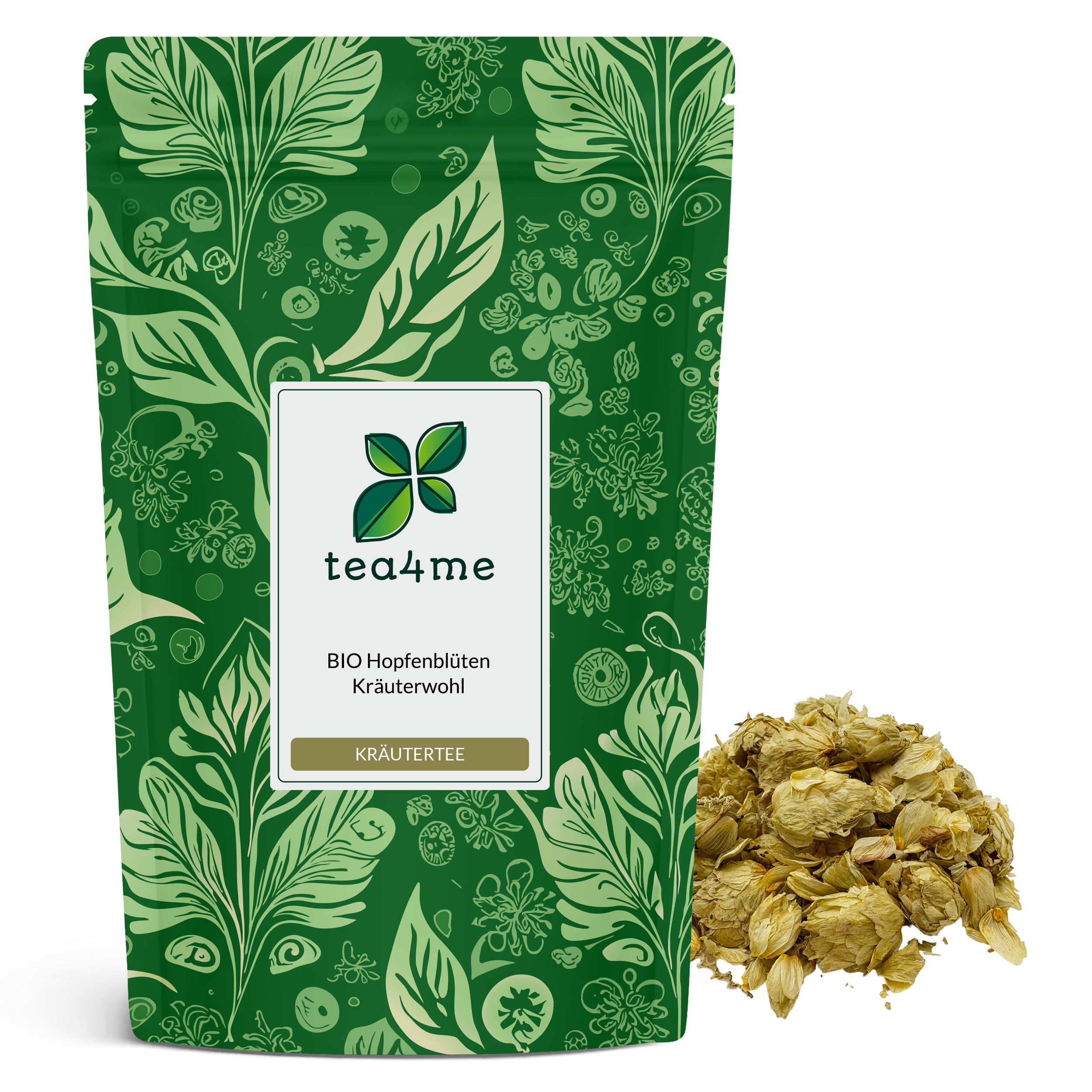 tea4me BIO Hopfenblüten (Hopfenzapfen Tee) Kräuterwohl 30 g Tee