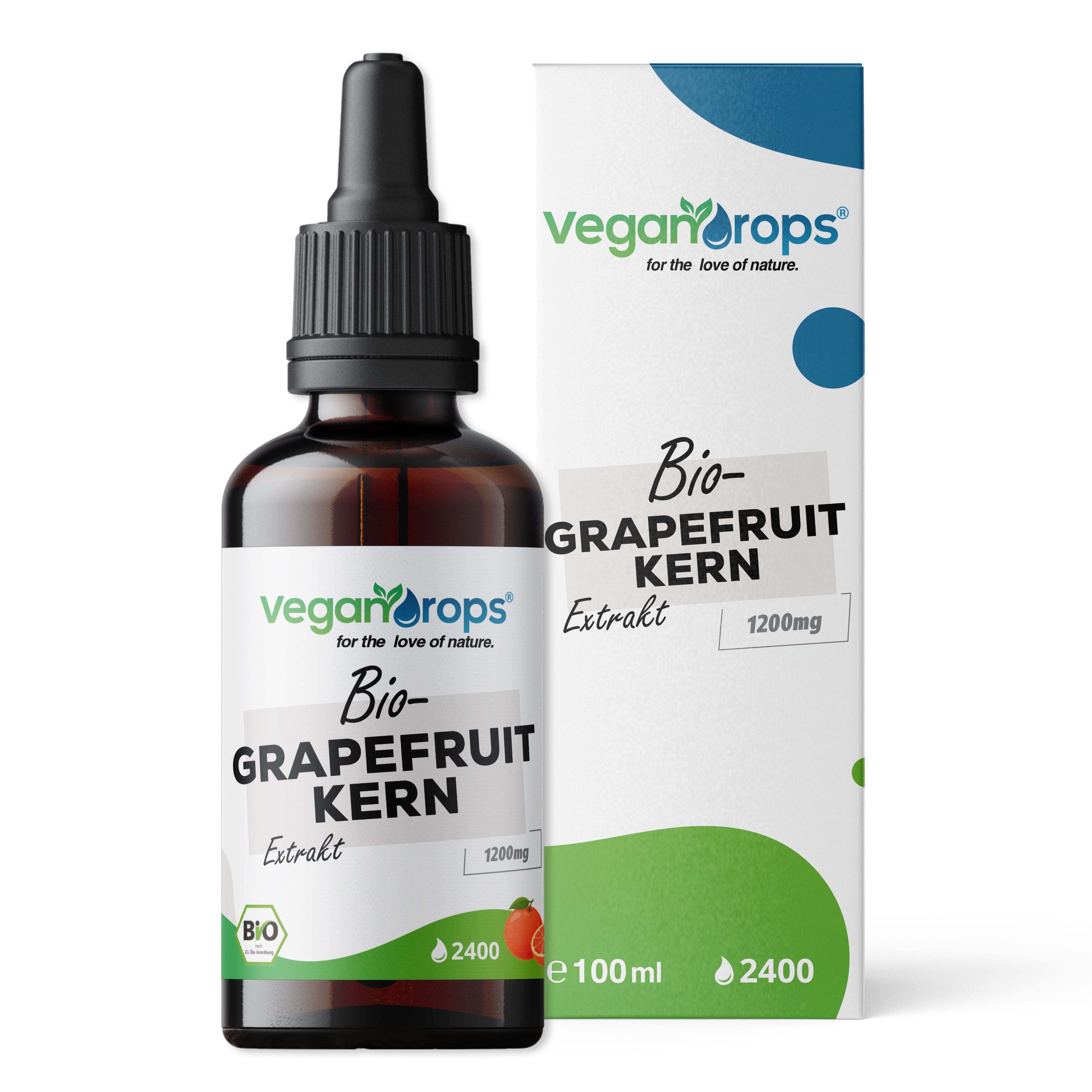 Vegan Drops® - Bio-Grapefruitkern Extrakt Tropfen 100 ml