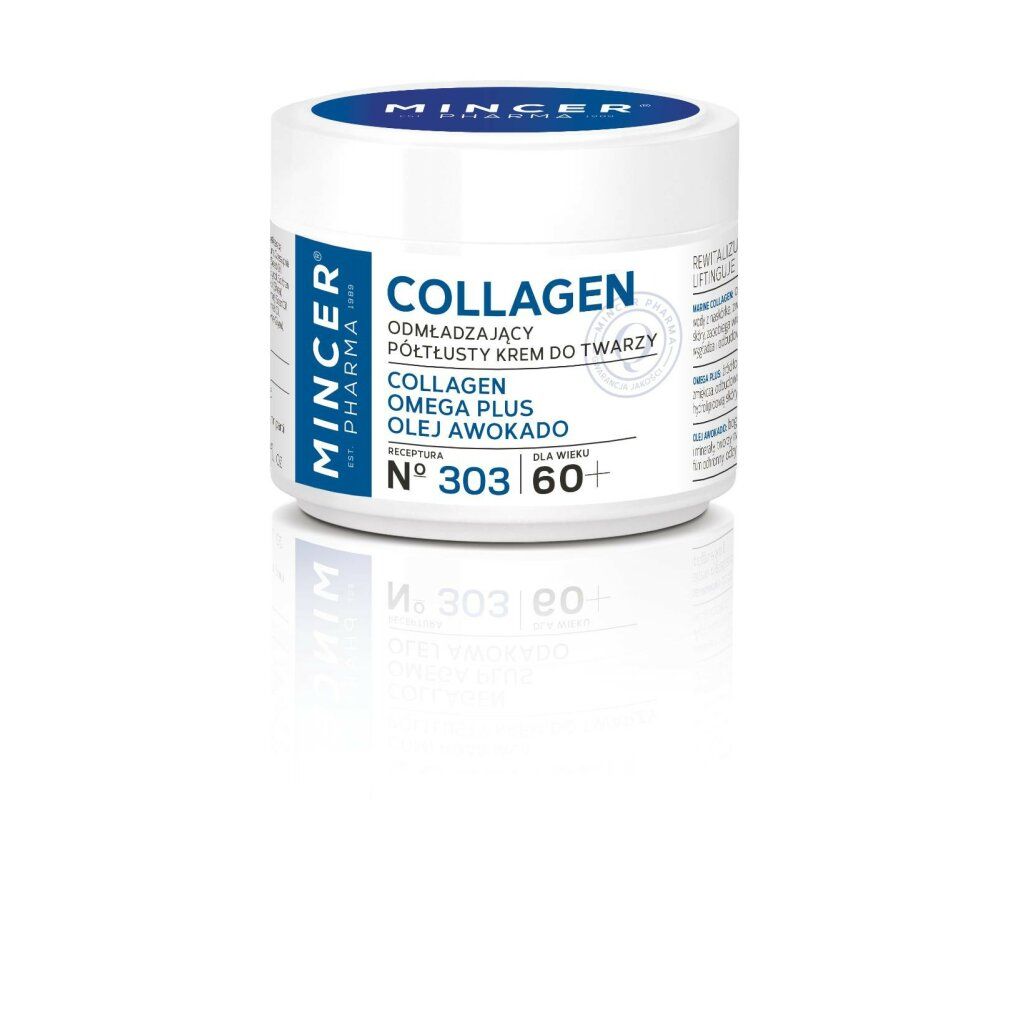 Mincer Pharma Collagen 60+ Verjüngende Halbfettcreme Nr. 303 0,05 l