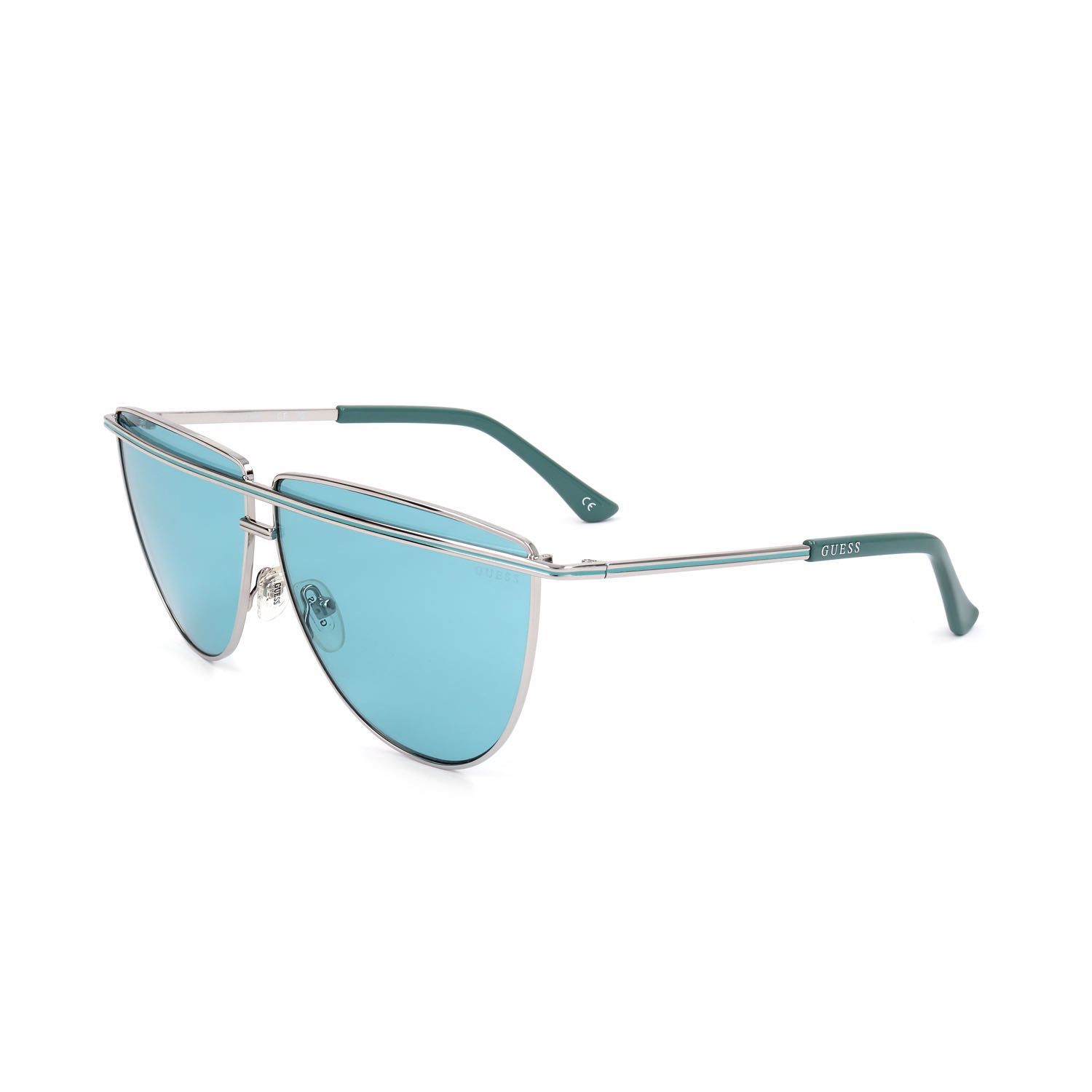 Guess occhiali da sole donna GU7852 silver-coloured green
