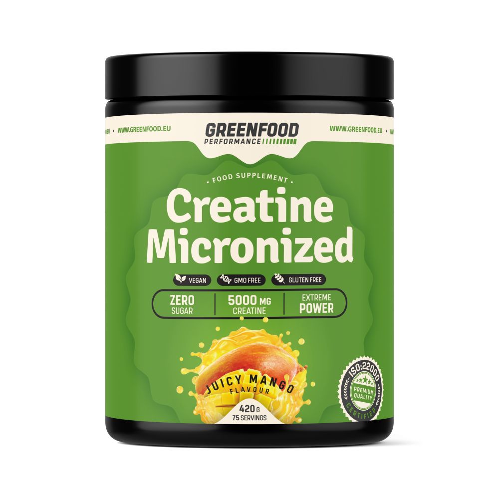 GreenFood Nutrition Performance Creatine Micronized Juicy Mango