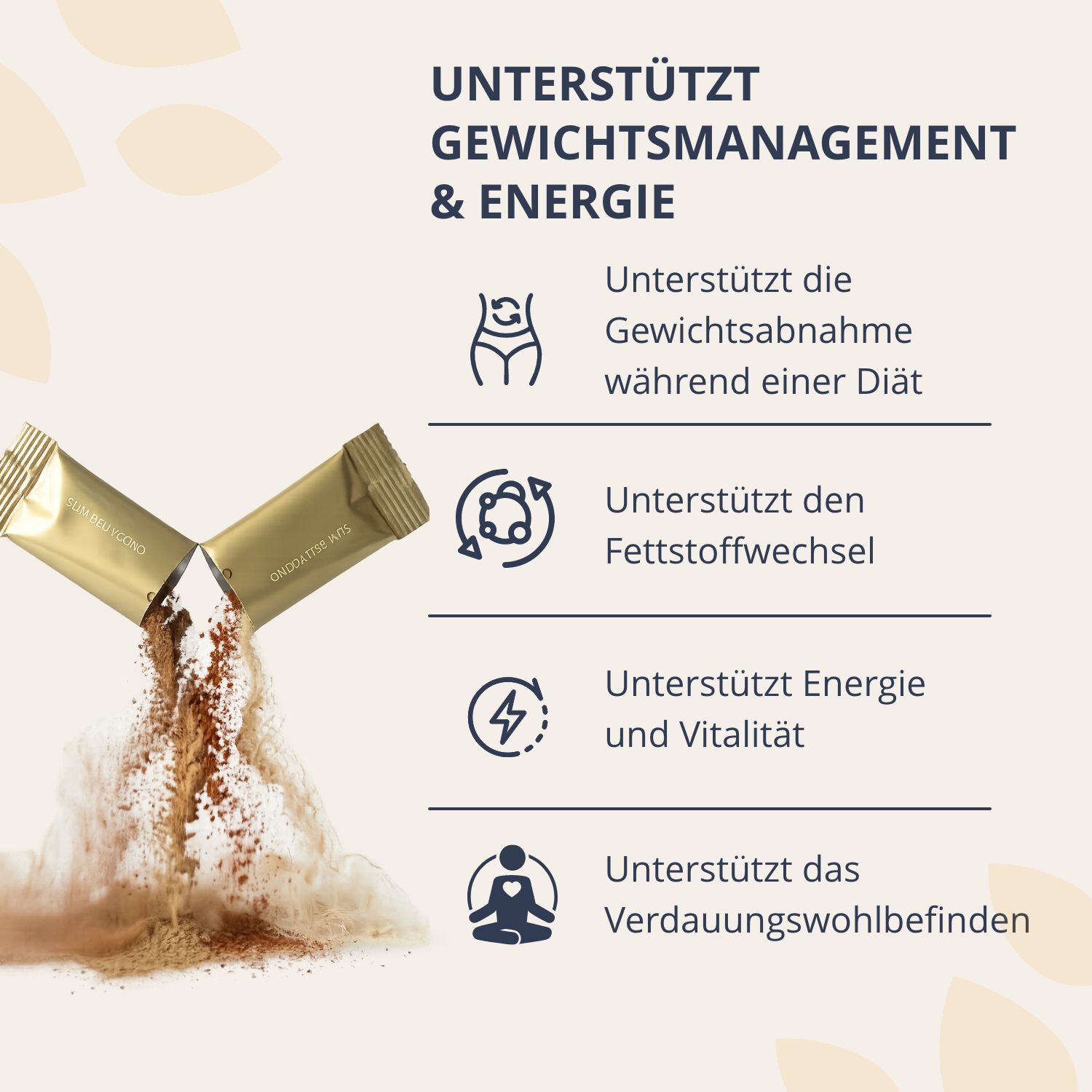 Golden Tree SlimBellyccino unterstützt Gewichtsmanagement und Energie.