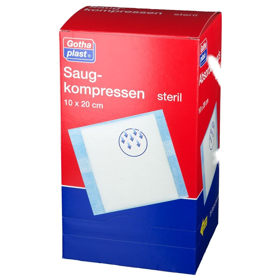Saugkompressen steril 10 cm x 20 cm