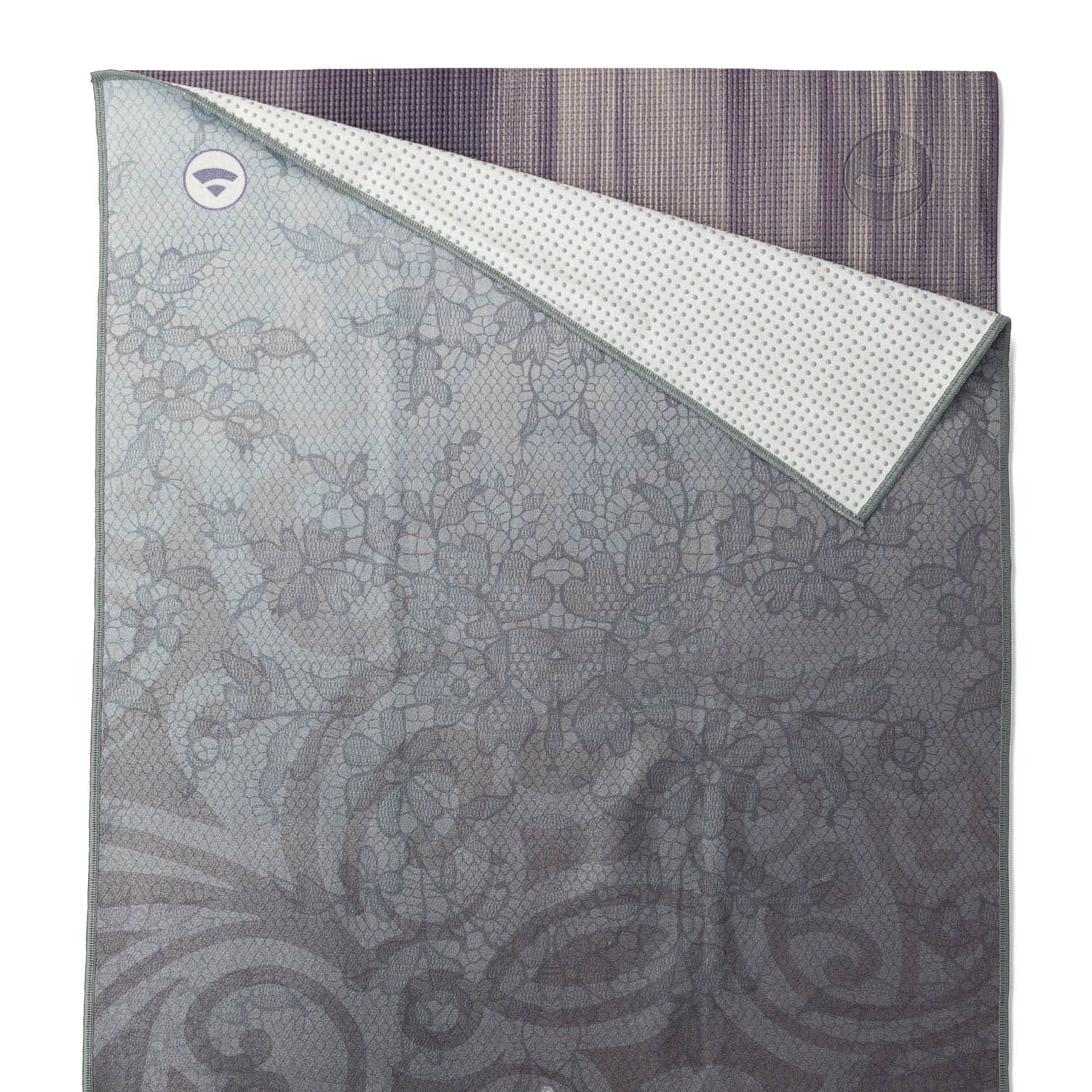 bodhi GRIP² Yoga Towel Art Collection, grau/blau