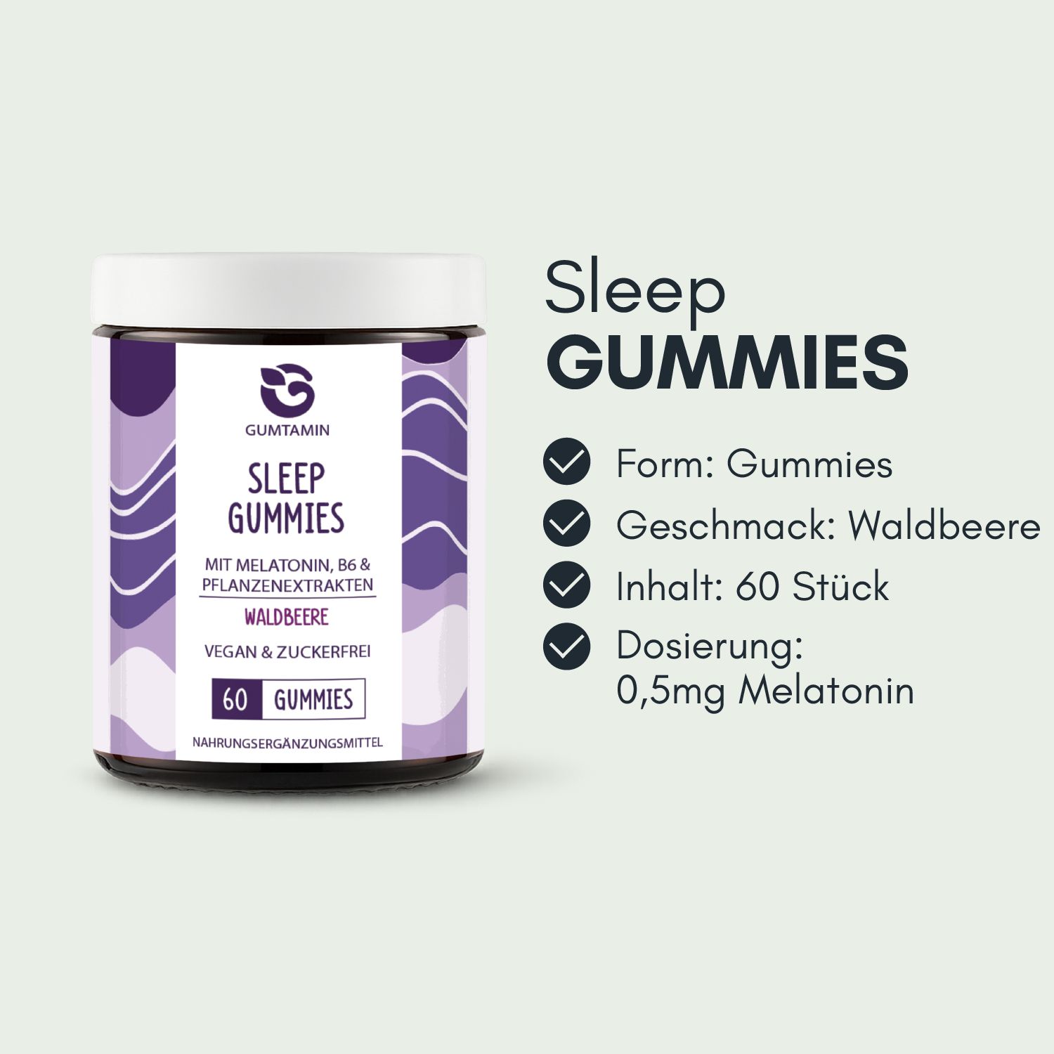 Melatonin Sleep Gummies | Gumtamin