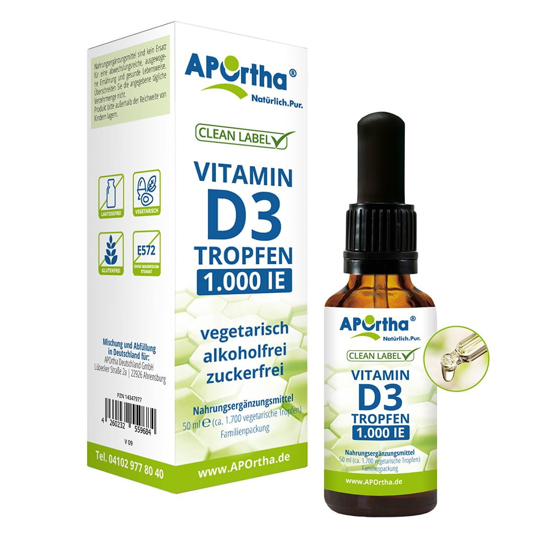 APOrtha® Vitamin D3 Tropfen - 1.000 IE