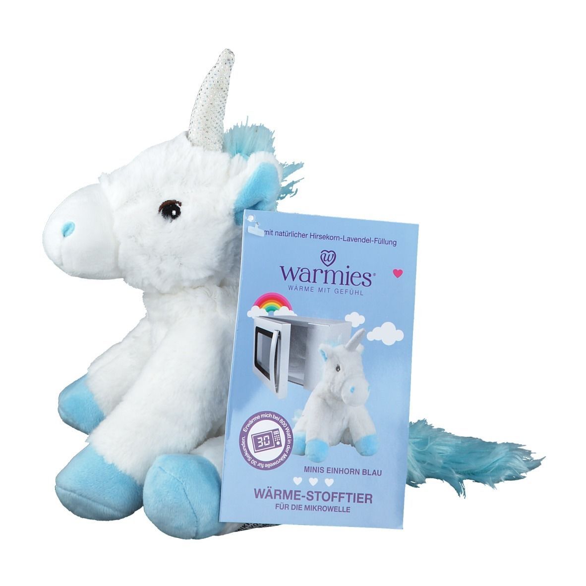 Warmies® Minis Einhorn blau