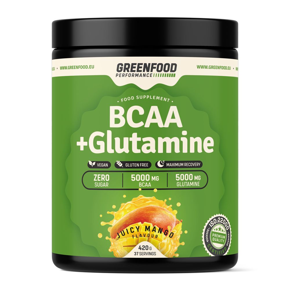GreenFood Nutrition Performance BCAA + Glutamine Juicy Mango
