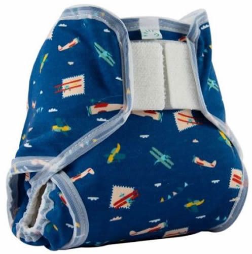 PopoWrap Überhose Gr. S (3-6 kg) Dark Blue Planes 1 St